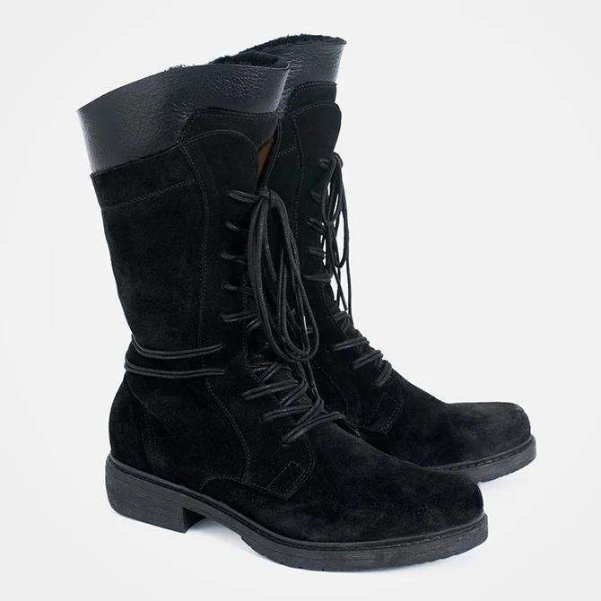 Artificial Leather Party & Evening Winter Zipper Boots