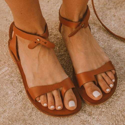 Simple Buckle Open Toe Casual Sandals