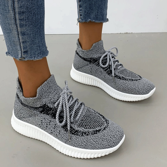 Fashion Breathable Flat Casual Mesh Shoes