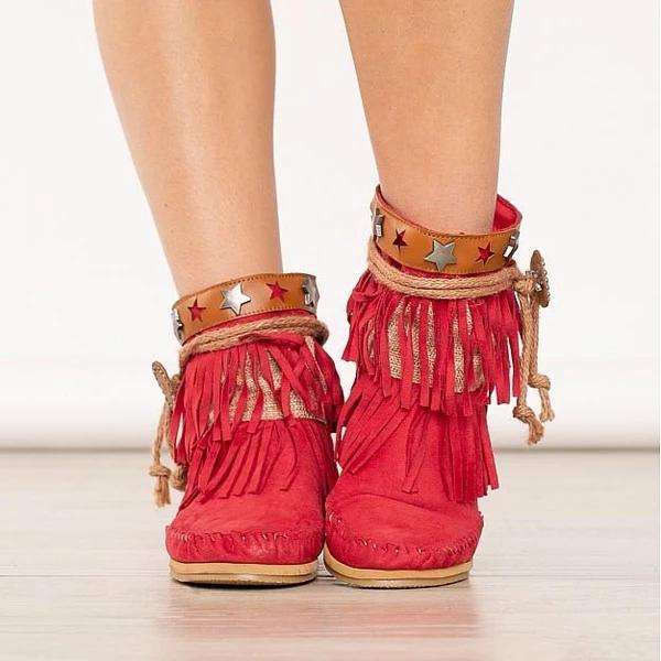Suede Tassel Daily Boots