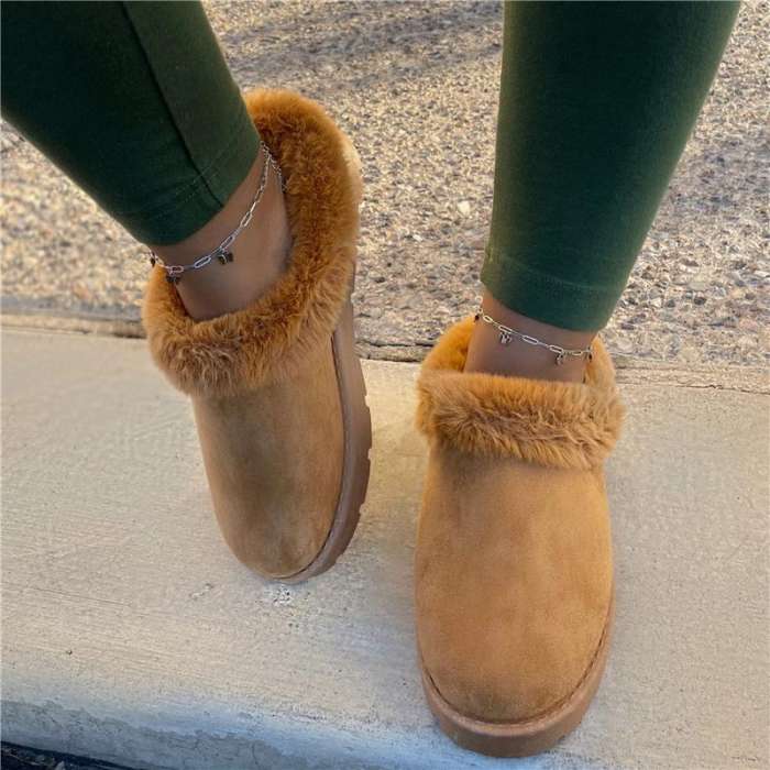 🎁Promotion shoes🎁! Winter Fur Comfy Sole Boots