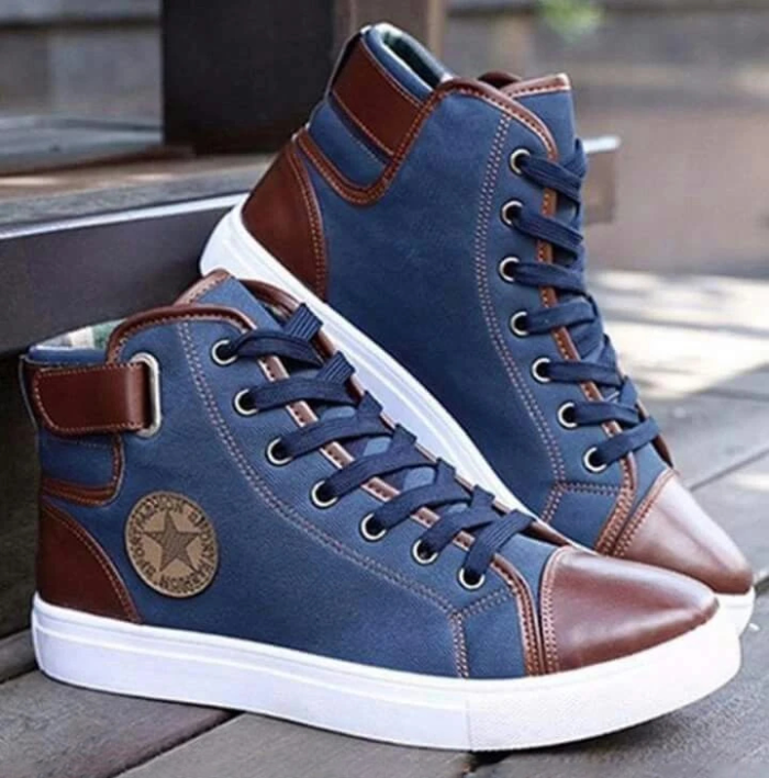 High Top Canvas Men Casual Shoes