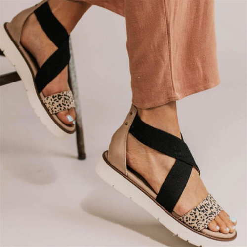 Fashion Retro Wild Leopard Sandals