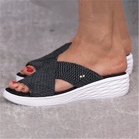 Women'S Comfort & Support Cross Slide Slippers