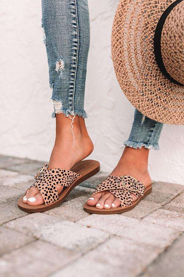 Women's Chic Cheetah Print Sandal