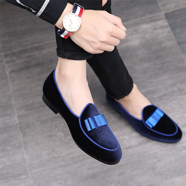 Men's Personalized Suede Bow Trend Shoes