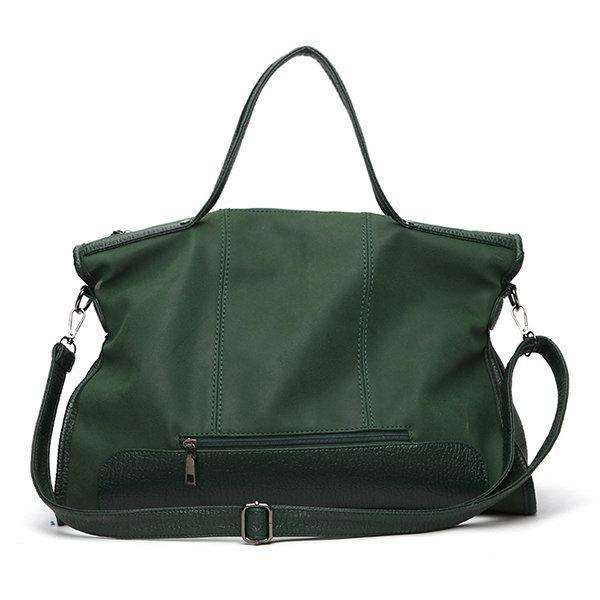 Large Capacity Handbag Solid Stitching Casual Crossbody Bag