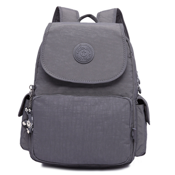 Waterproof Nylon Casual Multi Pockets  School Bag Travel Backpack