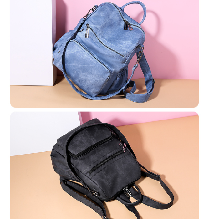 2020 New And Fashional Woman Pu School Bag Backpack Shoulder Bag