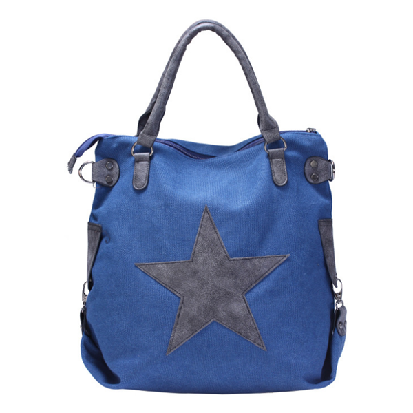 Pentagram Outdoor Casual Canvas Large Capacity Shoulder Bag  Handbag