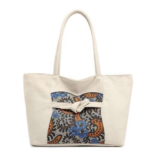 Bohemian Floral Casual Canvas Shoulder Bag Handbag