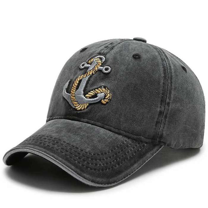 Outdoor Personalized Edging Washed Denim Baseball Cap Sunshade Hat