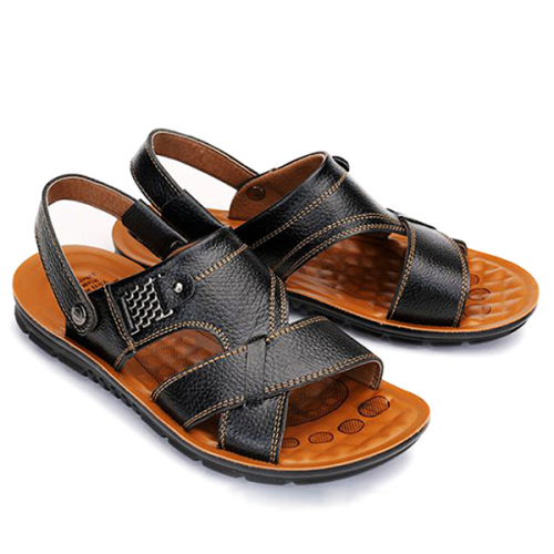 Men's Casual Beach Leather Sandals