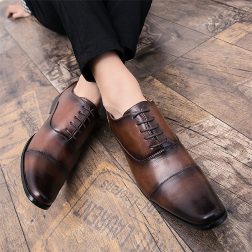 2021 Men's Business Suit Leather Shoes