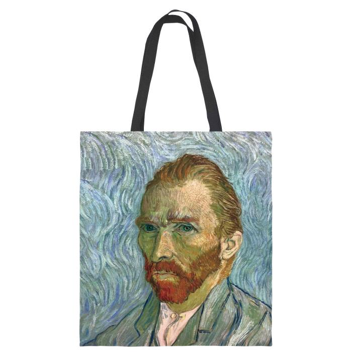 Van Gogh starry sky canvas tote bag