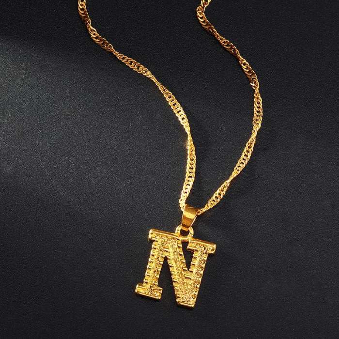 26 Letters pendant necklace