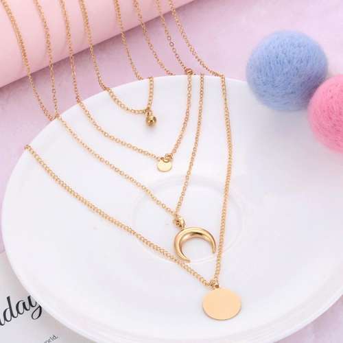 Women Fashion Alloy One Size Multilayer Necklaces
