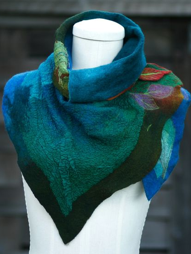 Color-Block Casual Scarves & Shawls