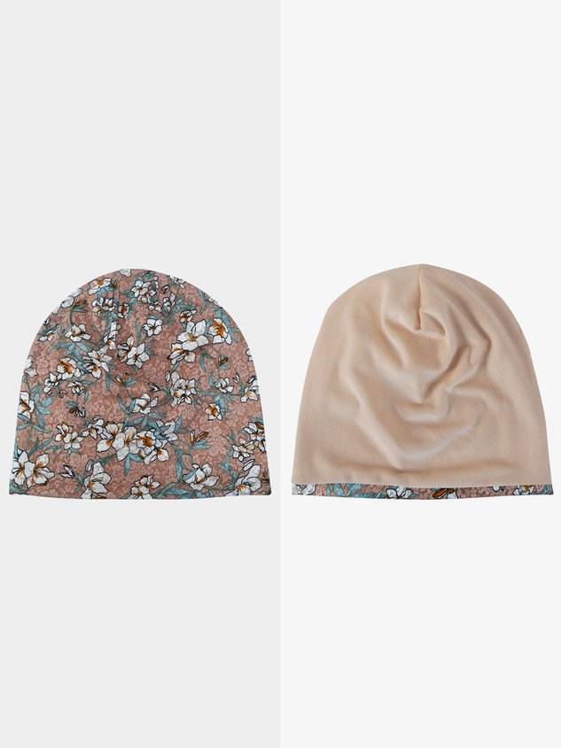 National Style Floral Lace Warm Hat