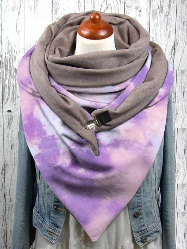 Geometric Butterfly Printed Multicolor  Scarves & Shawls
