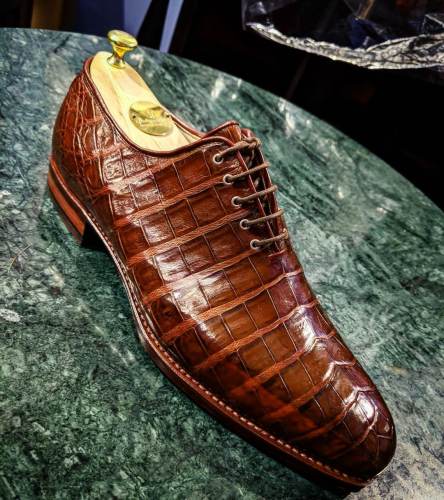 Ascot Crocodile Wholecut Casual Gentleman Shoes