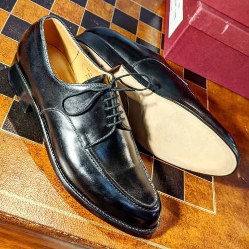 Men's Black Calf Old English Shoes