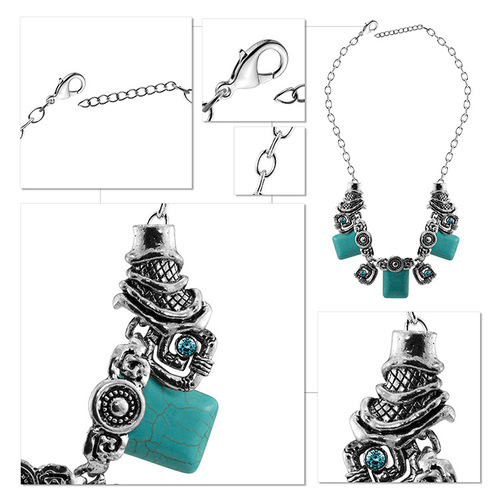 Turquoise Set --Turquoise Earrings +Turquoise Necklace