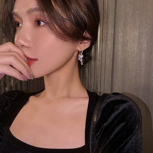 Shiny earrings