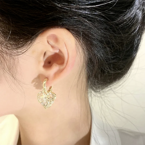 ✨White Love Diamond Earrings