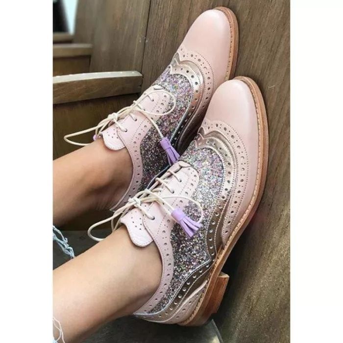 Women Plus Size Color Block Daily Loafers