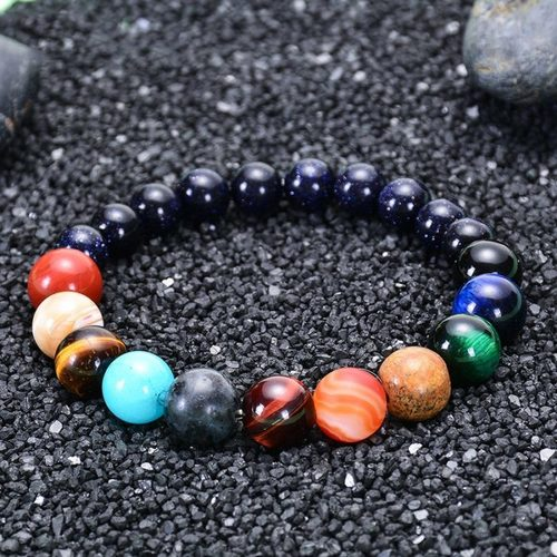 Relationship Couples Bracelet Set With Eight Planets