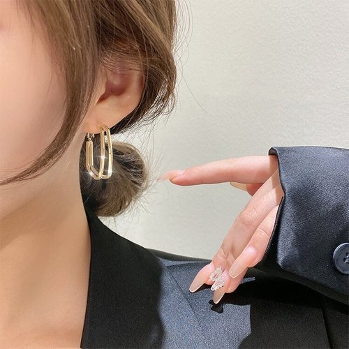 Fashion Geometric Double Earrings