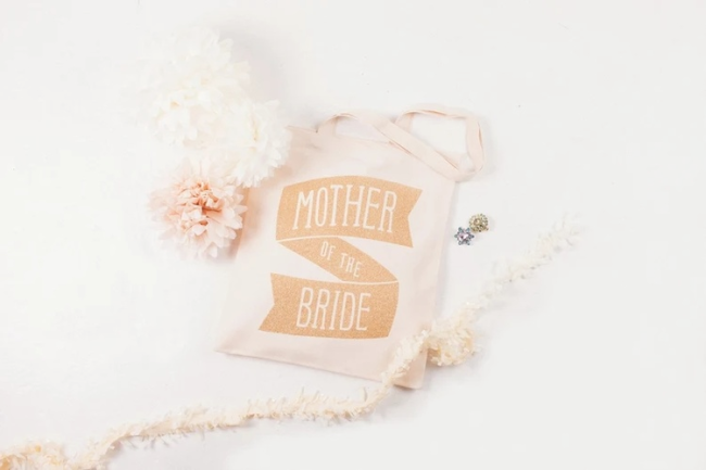 Mother Wedding Bag - Bridal Party Tote - Mother of the Bride - Wedding Tote Bag - Mother of the Bride Glitter Tote Bag - bachelorette party