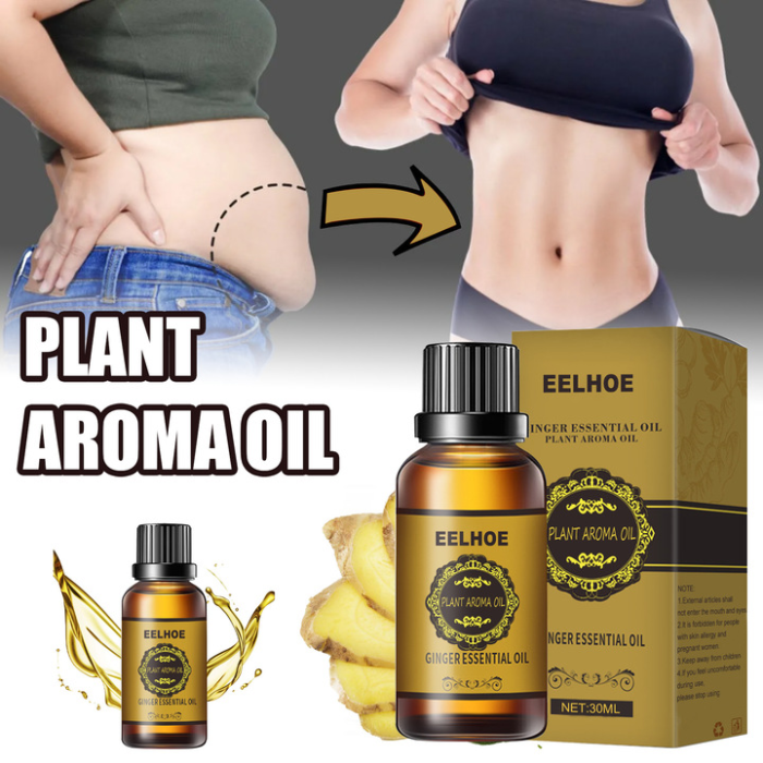 Ginger essential oil firming slim Belly Massage Oil Toning liquid Abdominal toning massage essential oil