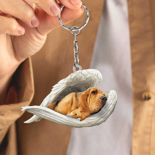 Bloodhound Sleeping Angel Acrylic Keychain | Shop Now