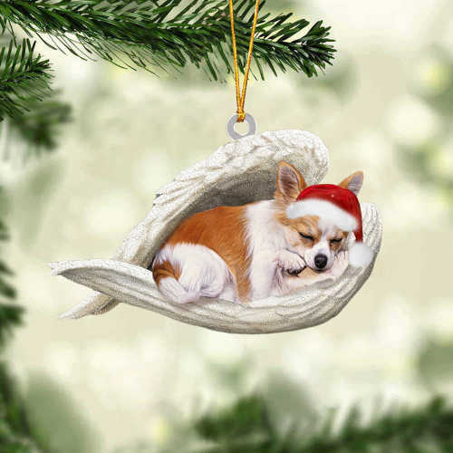 Chihuahua Sleeping Angel Christmas Ornament
