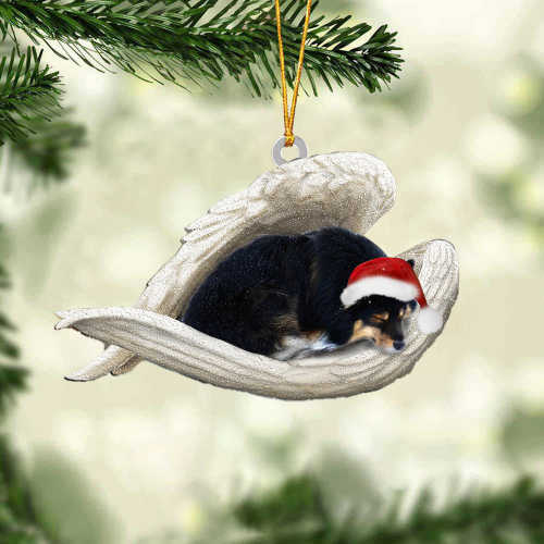 Finnish Lapphund Sleeping Angel Christmas Ornament