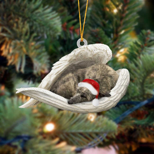 Irish wolfhound Sleeping Angel Christmas Ornament