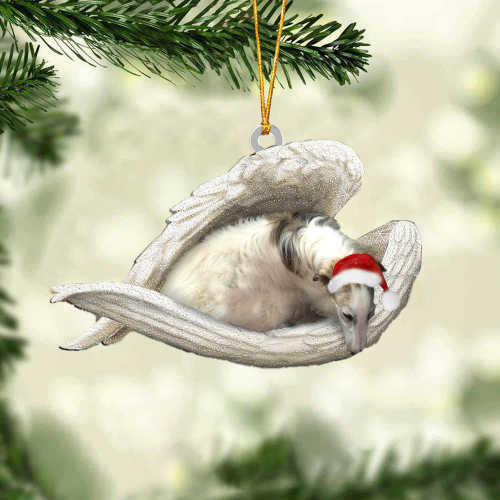 Borzoi Sleeping Angel Christmas Ornament