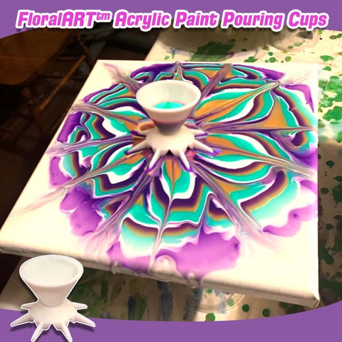 FloralART™ Acrylic Paint Pouring Cups