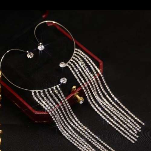 Idearock™ Sparkling Diamond Tassel Earrings