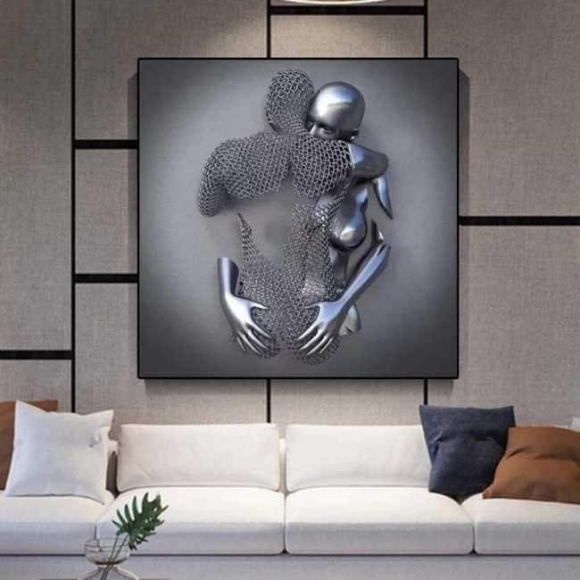 🔥【50% Off】🔥 Love Heart Gray-3D Art Wall