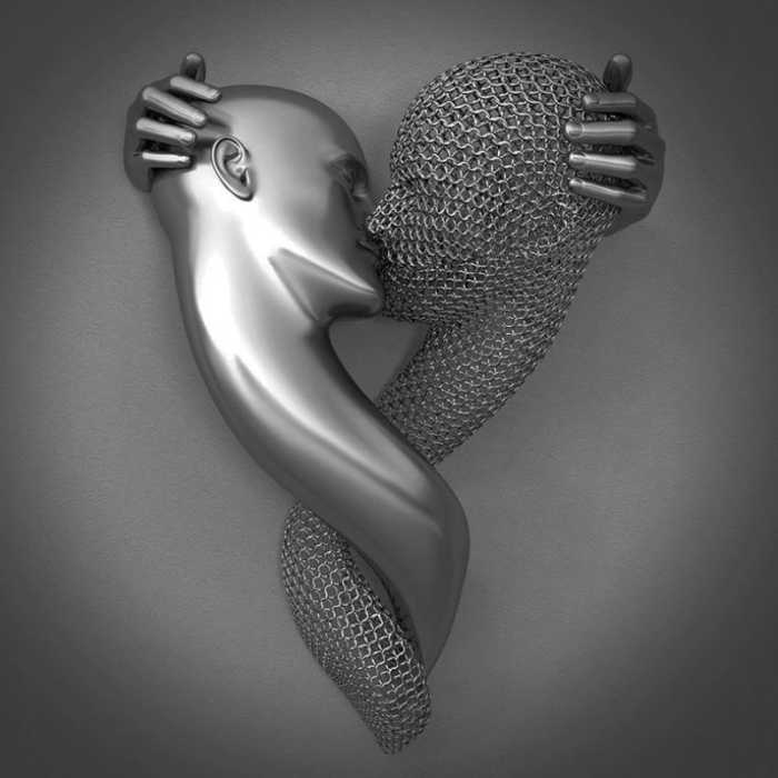 🔥【50% Off】🔥 Love Heart Gray-3D Art Wall