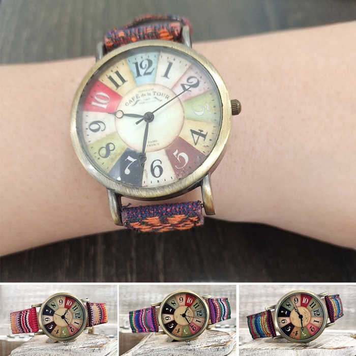 Multicolor Rainbow Wrist Watch