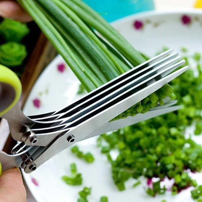 (🎅EARLY CHRISTMAS SALE-49% OFF) 5 Blade Kitchen Salad Scissors