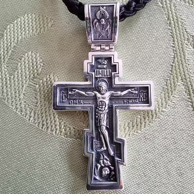 Handmade 925 Sterling Silver Jesus Crucifix Pendant