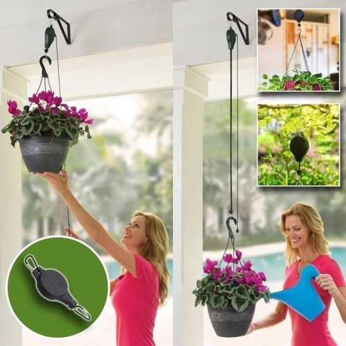 🔥Last Day Promotion-SAVE 49% OFF💖🌳Plant Pulley Set For Garden Baskets Pots, Birds Feeder