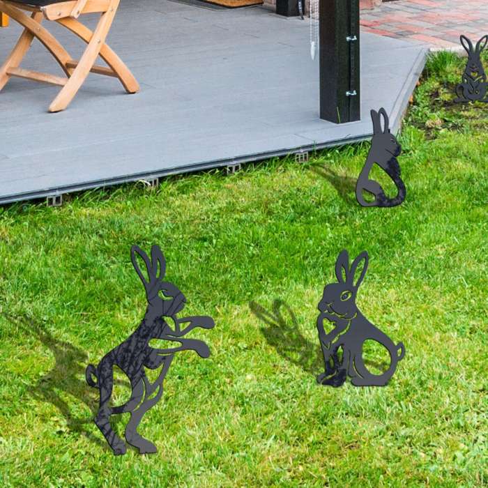 🐇Pre-Easter Promotion - Garden Metal Rabbit Yard Art🐇