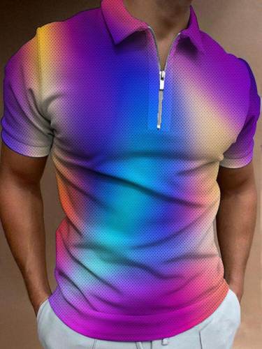Men's Color Art Fashion Polo Shirt