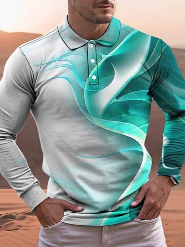 Men's Printed Fashion Polo Shirt